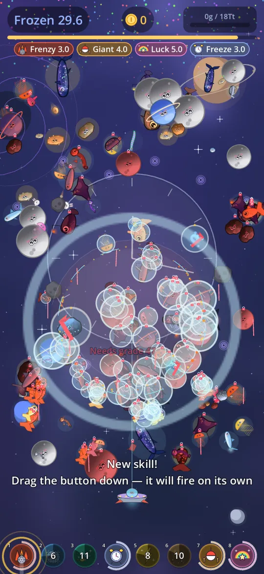 Fishing among the stars in space